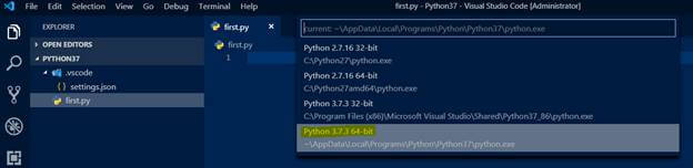 Visual Studio Code Python 3